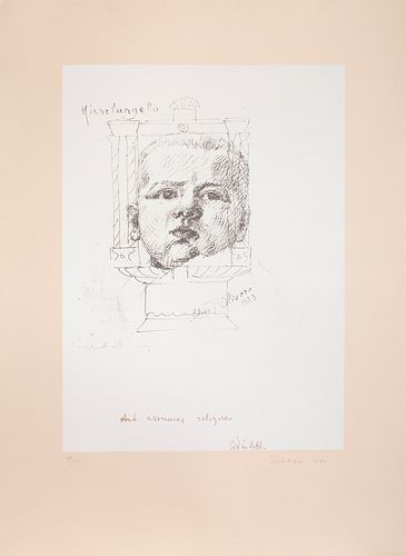 Michelangelo Pistoletto, No. 5, Screenprint
