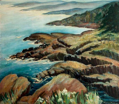 ILAH MARIAN KIBBEY (1888-1958) ARTIST'S BOARD OIL