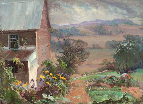GLADYS NELSON SMITH (KANSAS 1890-1980) OIL