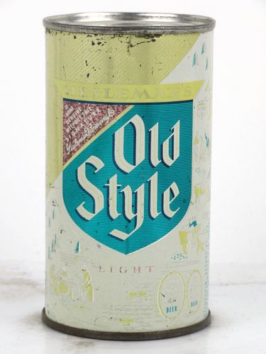 1958 Old Style Light Beer 12oz 108-18 Flat Top Can La Crosse, Wisconsin