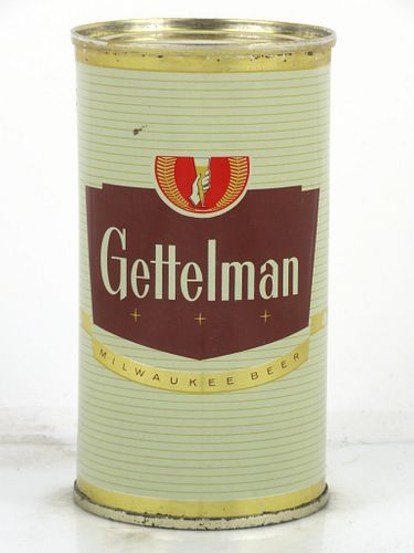 1962 Gettelman Beer 12oz 69-05 Flat Top Can Milwaukee, Wisconsin