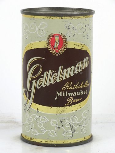 1957 Gettelman Rathskeller Beer 12oz 69-04 Flat Top Can Milwaukee, Wisconsin