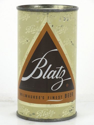 1956 Blatz Beer 12oz 39-21 Flat Top Can Milwaukee, Wisconsin