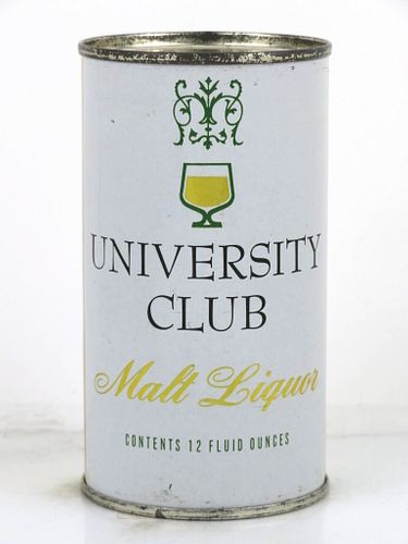 1961 University Club Malt Liquor 12oz 142-14.2 Flat Top Can Milwaukee, Wisconsin