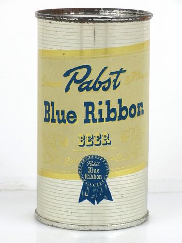 1945 Pabst Blue Ribbon Beer 12oz 111-28 Flat Top Can Milwaukee, Wisconsin