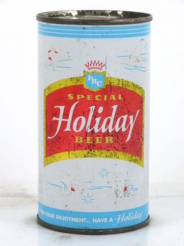 1956 Holiday Special Beer 12oz 82-36 Flat Top Can Potosi, Wisconsin