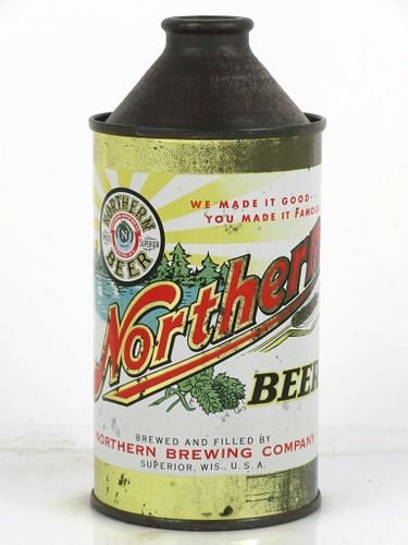 1950 Northern Beer 12oz 175-16V Unpictured. Cone Top Can Superior, Wisconsin