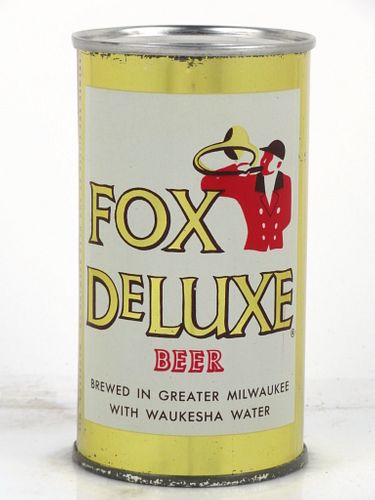 1960 Fox DeLuxe Beer 12oz 65-21V Unpictured. Flat Top Can Waukesha, Wisconsin