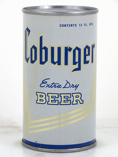 1966 Coburger Extra Dry Beer 12oz 49-40 Flat Top Can Allentown, Pennsylvania