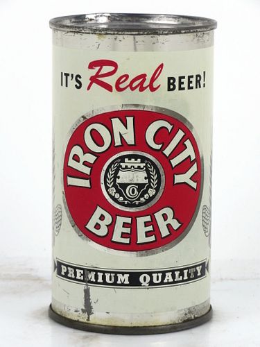 1955 Iron City Beer 12oz 85-36 Flat Top Can Pittsburgh, Pennsylvania