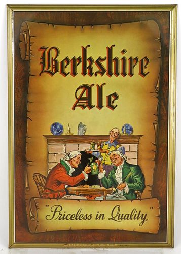 1953 Berkshire Ale Graphic TOC Sign Reading, Pennsylvania