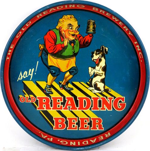 1941 Old Reading Beer 12 inch Serving Tray Reading, Pennsylvania