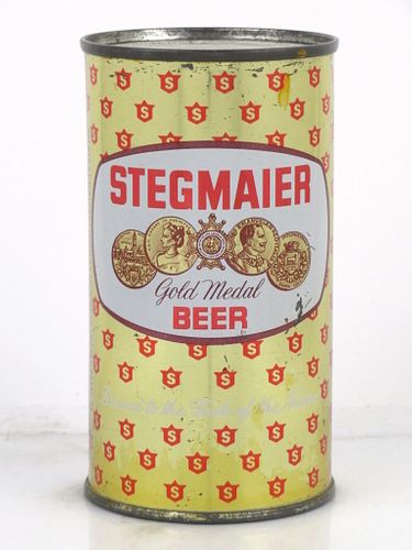 1960 Stegmaier Beer 12oz 136-05.3 Flat Top Can Wilkes-Barre, Pennsylvania