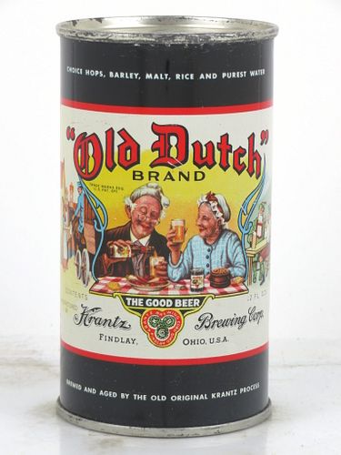 1953 Old Dutch Beer 12oz 106-04 Flat Top Can Findlay, Ohio