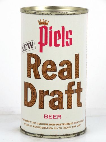 1961 Piel's Draft Beer 12oz 115-26.2 Flat Top Can Brooklyn, New York