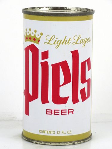 1956 Piels Light Lager Beer 12oz 115-22 Flat Top Can Brooklyn, New York