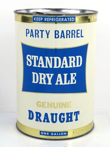 1962 Standard Dry Ale 128oz One Gallon 246-07 Gallon Cans Rochester, New York