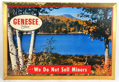 1960 Genesee Beer TOC Sign Rochester, New York