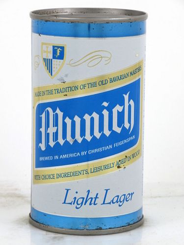 1968 Munich Beer 12oz 101-02 Flat Top Can Newark, New Jersey
