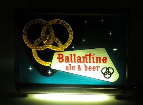 1959 Ballantine Beer Illuminated Motion Sign Newark, New Jersey