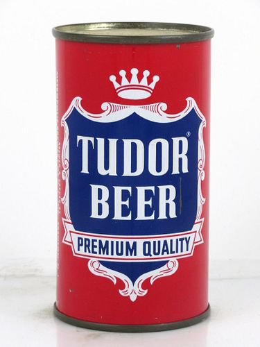 1960 Tudor Beer 12oz 141-01 Flat Top Can Trenton, New Jersey