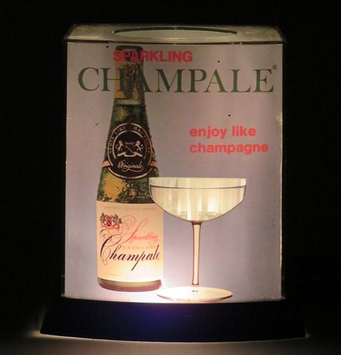 1972 Champale Malt Liquor Bubbler Sign Trenton, New Jersey