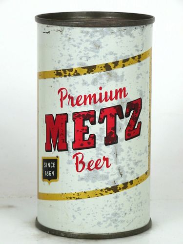 1956 Metz Premium Beer 12oz 99-17.2 Flat Top Can Omaha, Nebraska