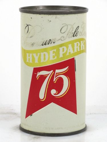 1951 Hyde Park 75 Premium-Pale Beer 12oz 84-34 Flat Top Can Saint Louis, Missouri
