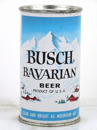 1956 Busch Bavarian Beer 12oz 47-20 Flat Top Can Saint Louis, Missouri