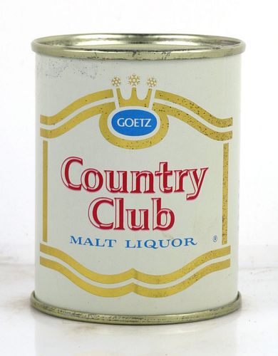 1958 Goetz Country Club Malt Liquor 8oz Can 240-26 St. Joseph, Missouri