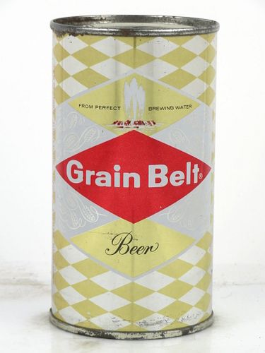 1961 Grain Belt Beer (black lettering) 12oz 74-02.2 Flat Top Can Minneapolis, Minnesota