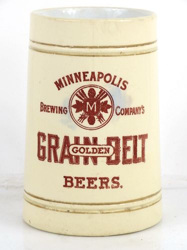 1905 Golden Grain Belt Beers Beer Stein Minneapolis, Minnesota