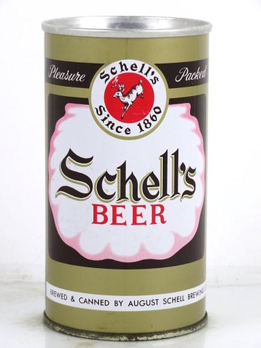 1964 Schell's Beer 12oz T118-22z Tab Top Can New Ulm, Minnesota