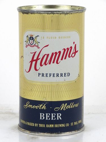 1953 Hamm's Preferred Beer 12oz 79-20.1 Flat Top Can Saint Paul, Minnesota