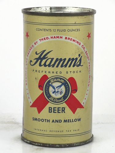 1946 Hamm's Preferred Stock Beer 12oz 79-18 Flat Top Can Saint Paul, Minnesota