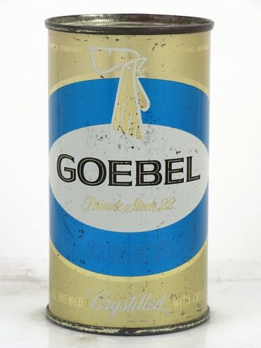 1958 Goebel Private Stock 22 Beer 12oz 71-10.1 Flat Top Can Detroit, Michigan