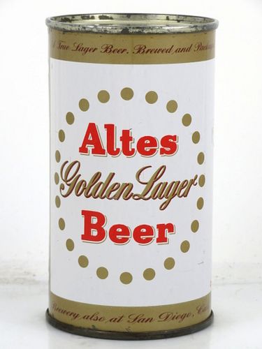 1957 Altes Golden Lager Beer 12oz 31-02 Flat Top Can Detroit, Michigan