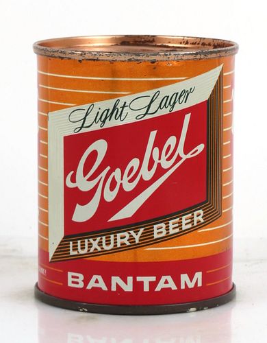 1954 Goebel Luxury Beer 8oz Can 241-22 Detroit, Michigan