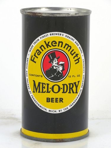 1954 Frankenmuth Mel-O-Dry Beer 12oz 66-29 Flat Top Can Frankenmuth, Michigan