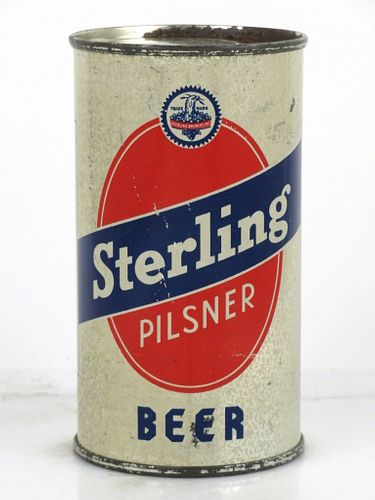 1950 Sterling Pilsner Beer 12oz OI-776 Flat Top Can Evansville, Indiana