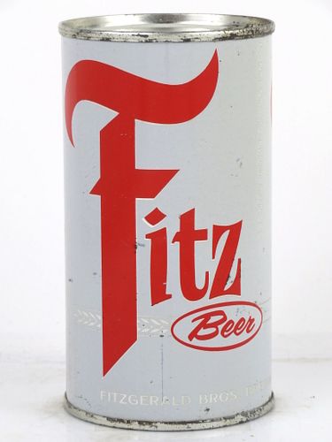 1962 Fitz Beer 12oz 64-14.2 Flat Top Can Willimansett, Massachusetts