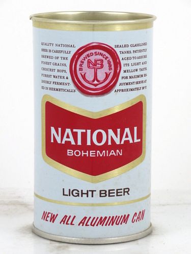 1964 National Bohemian Light Beer 12oz T96-38 Tab Top Can Baltimore, Maryland