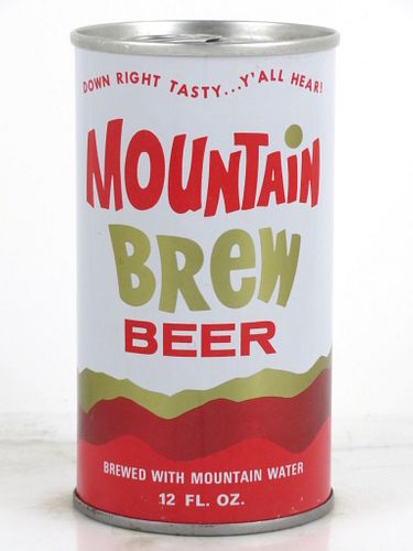 1968 Mountain Brew Beer 12oz T95-09 Tab Top Can Cumberland, Maryland