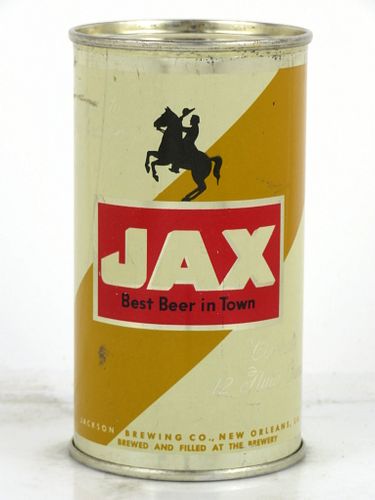 1954 Jax Beer 12oz 86-12 Flat Top Can New Orleans, Louisiana
