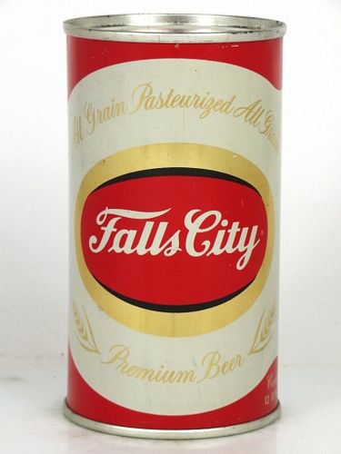 1958 Falls City Premium Beer 12oz 61-31.3 Flat Top Can Louisville, Kentucky