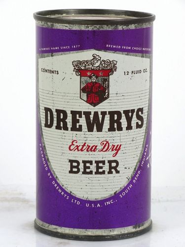 1956 Drewrys Extra Dry Beer Sagittarius/Scorpio 12oz 56-33 Flat Top Can South Bend, Indiana