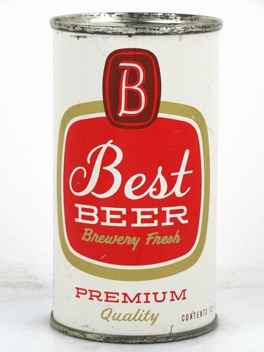 1957 Best Beer (Best) 12oz 36-25.2 Flat Top Can Chicago, Illinois