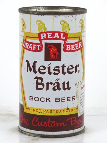 1958 Meister Bräu Draft Bock Beer 12oz 99-04 Flat Top Can Chicago, Illinois