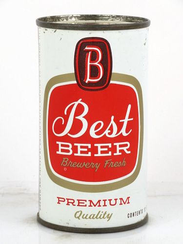 1963 Best Beer (United States) 12oz 36-29 Flat Top Can Chicago, Illinois