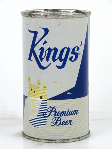 1959 Kings' Premium Beer 12oz 87-38 Flat Top Can Chicago, Illinois
